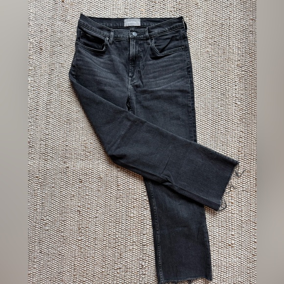 Everlane cropped kick flare jeans in black wash size 29 - Picture 2 of 4